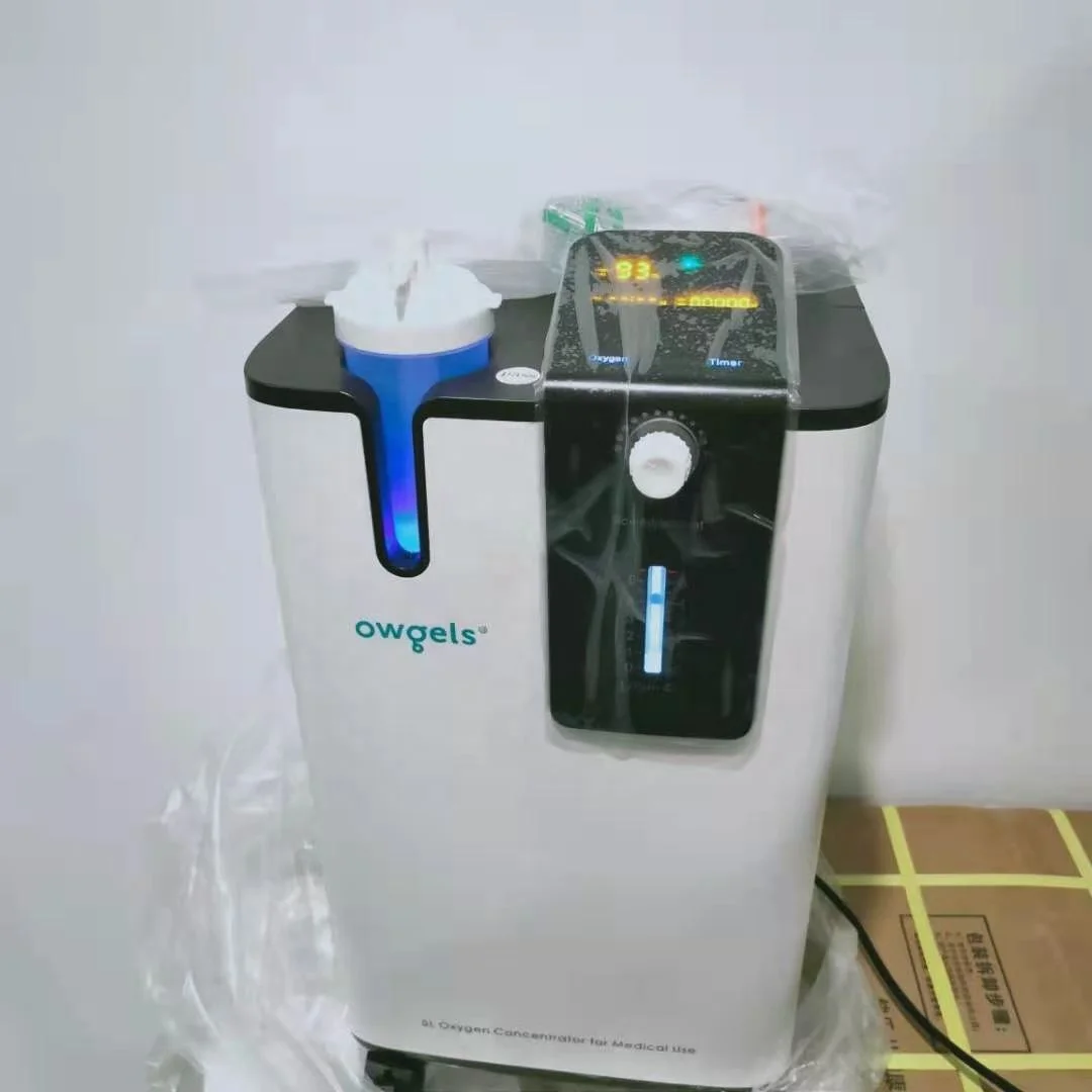 New Version Owgels CE ISO 5L Oxygen Concentrator Machine Oxygen Concentrator Used For Medical and Home LED Display Touch Screen