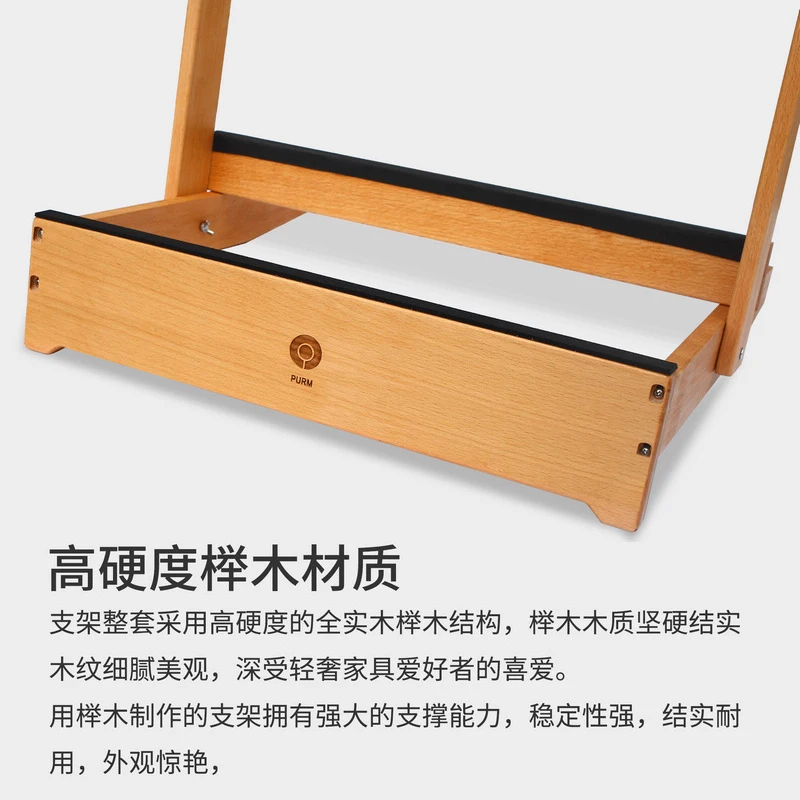 Handmade Custom Hardwood Wood Guitar Stand for 4 Electric or Bass, Guitar Rack for Home or Studio