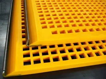 Dewatering mining mesh screen with Polyurethane Mesh for Sand and Mining