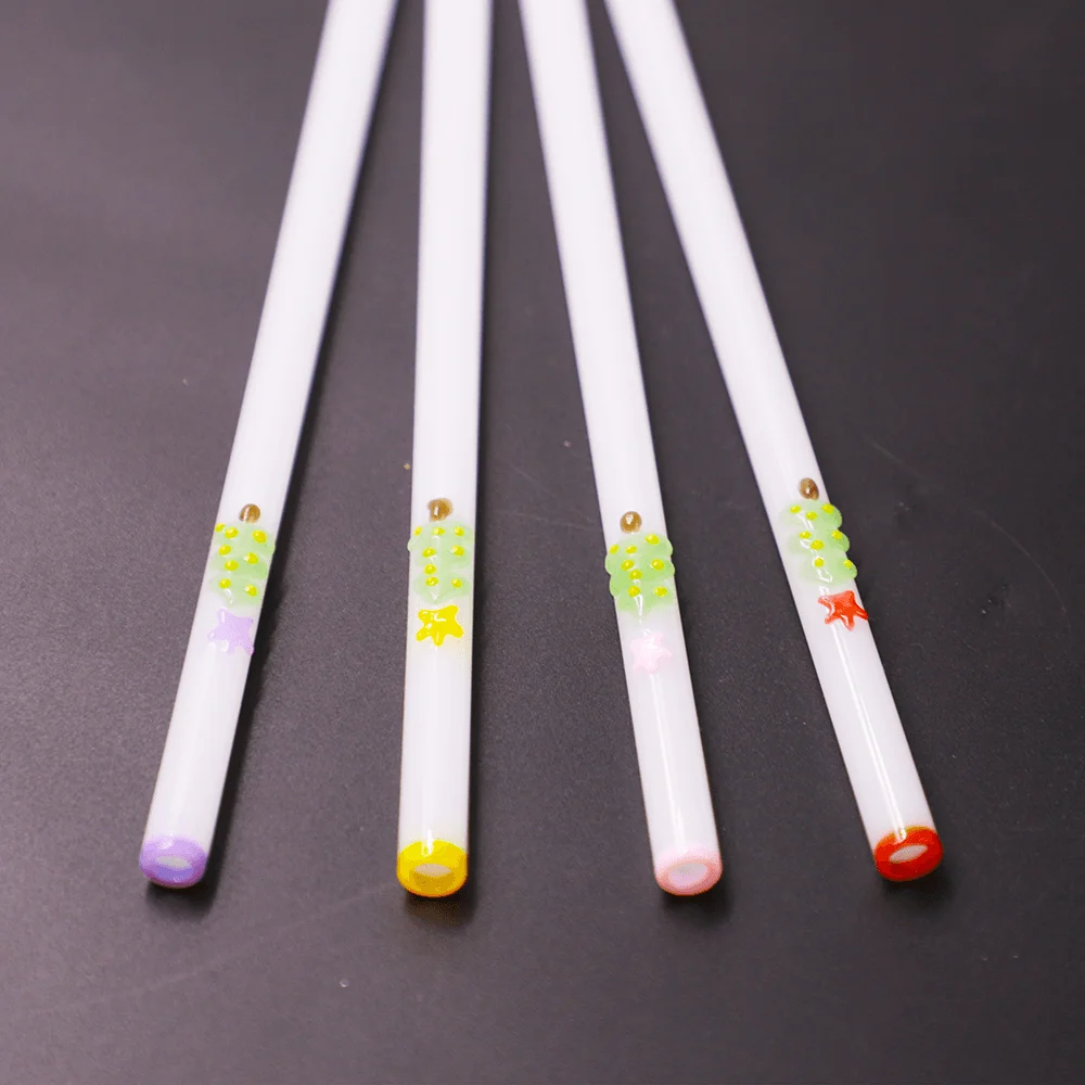 Doctorbee cool drinking straws New top seller borosilicate glass straw custom reusable straws