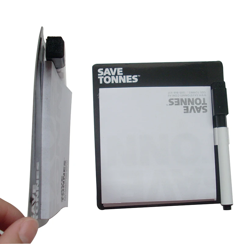 Custom 50sheets magnet memo /  magnet fridge sticky notes with marker pen