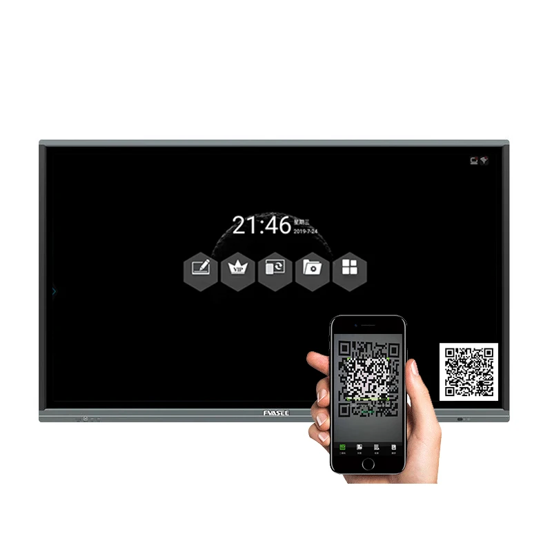 
FVASEE 20 Points 55 60 65 75 86 98 100 Inch Large Interactive Touch Screen Panel 