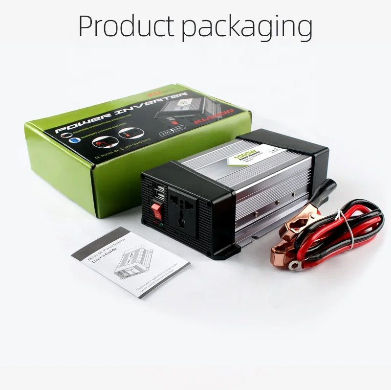 High Quality DC to AC Corrected Sine Wave 1000w 12v to 220v 1000 watt dc ac power inverter factory power inverter solutions