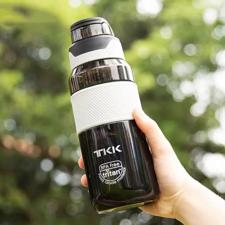 OEM изготовленный на заказ логотип большой емкости 1000 мл 1200 мл 1500 мл черный материал tritan бутылка для воды для занятий спортом на открытом воздухе