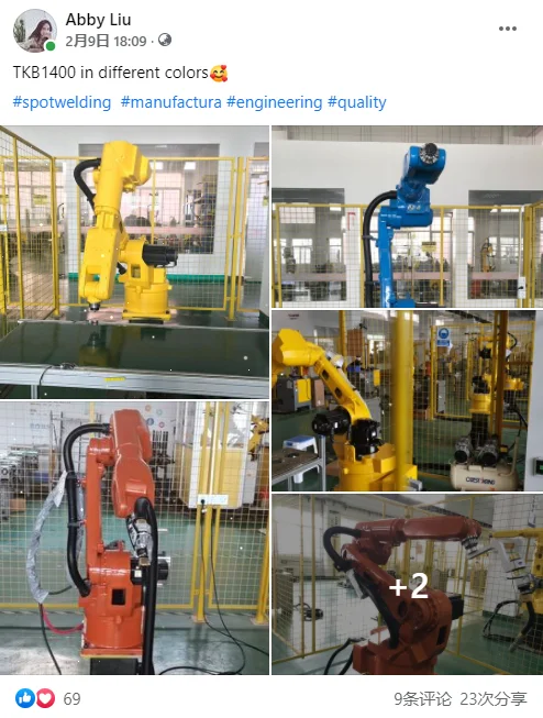 6 Axis MIG Welding Robot range 1450mm with power source MEGMEET Ehave CM350/welding robot machine