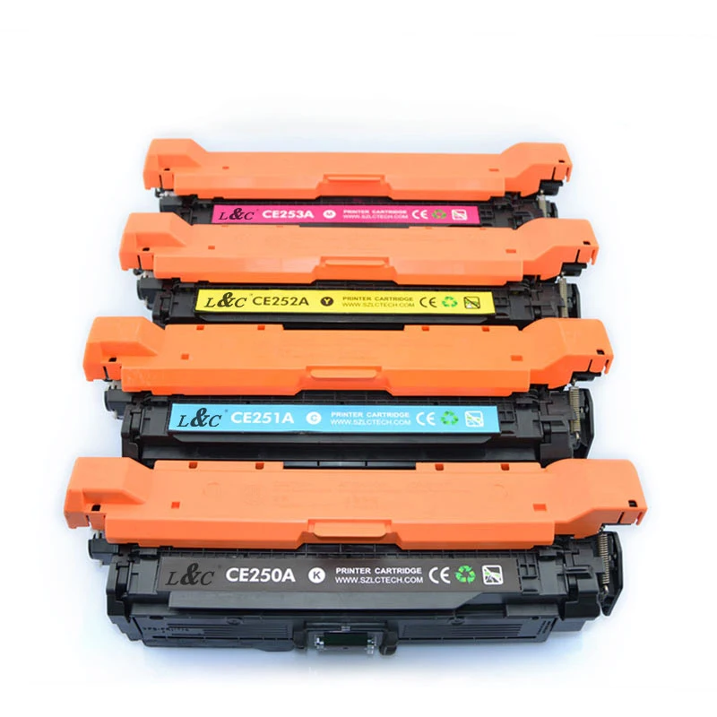 Картридж с тонером Premium 504A CE250A CE251A CE252A CE253A для лазерного принтера HP Color LaserJet CP3525