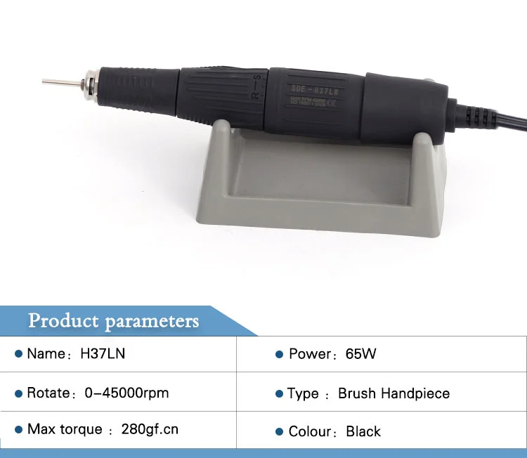 65W 35000RPM Handle Electric Dental Champion 3 type micromotor Nail Drill Polish Machine Manicure Nail Drill Set