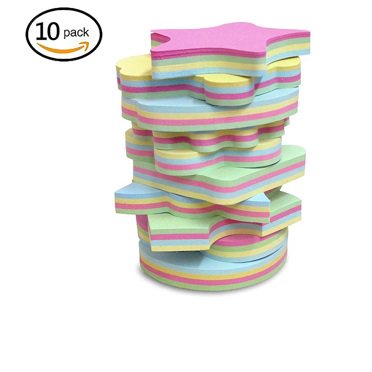 Durable And High Quality Kawaii 3d Sticky Note Pad Vellum custom die cut sticky notes