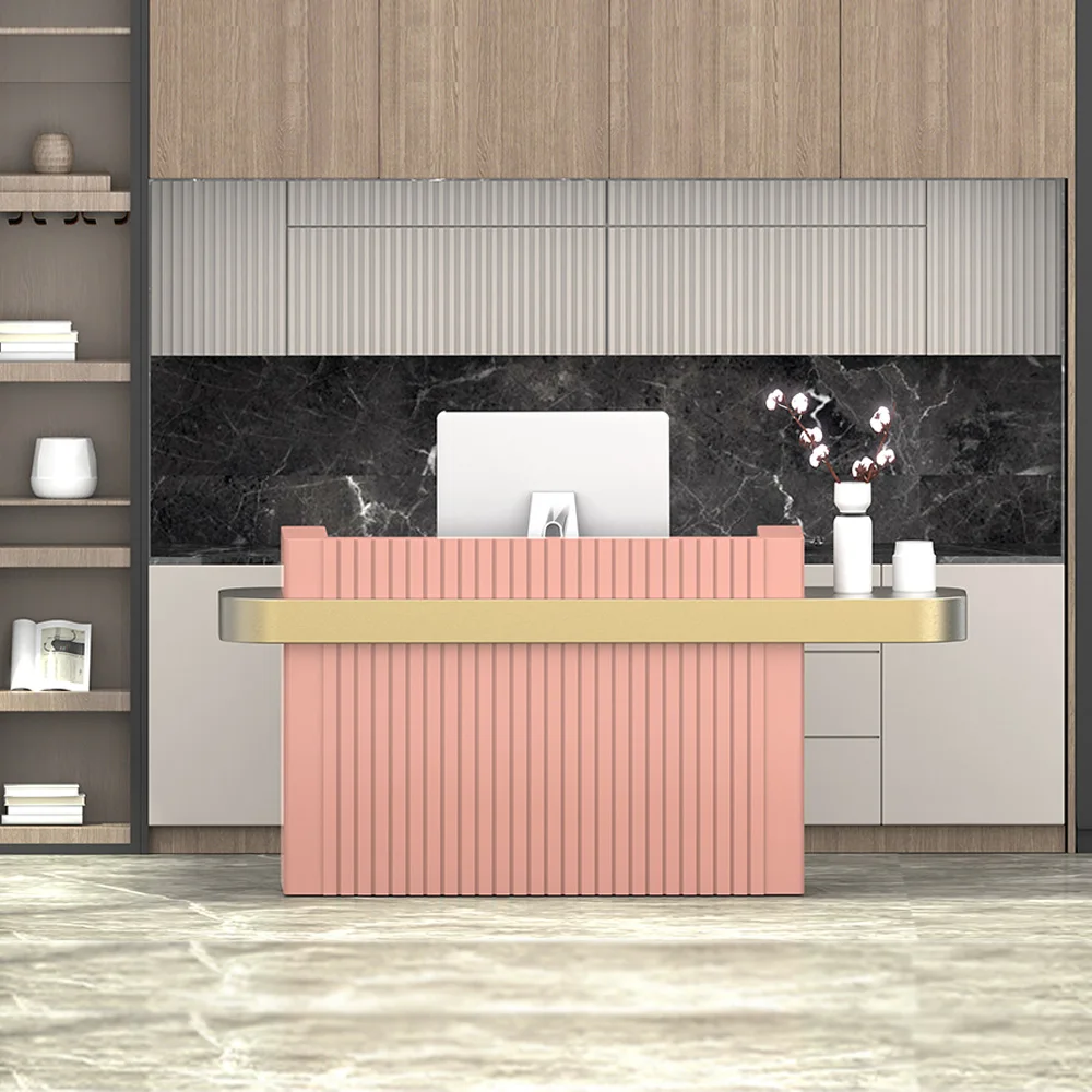 Customized Boutique Store checkout counter  Cash Checkout Table Counter Cashier Normal Supermarket Counter