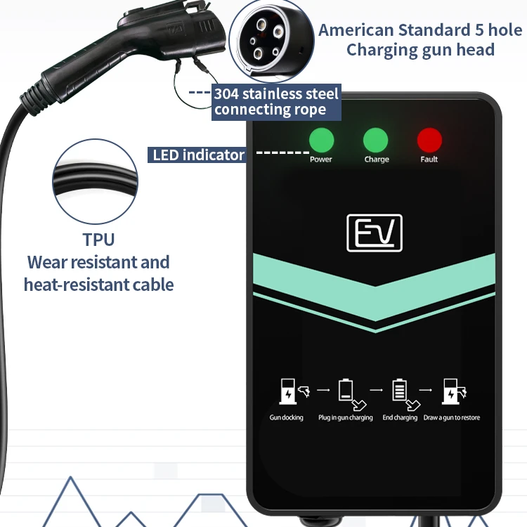 Good Quality Portable Battery Ev Charger Cable Dc Tester Charging Station
