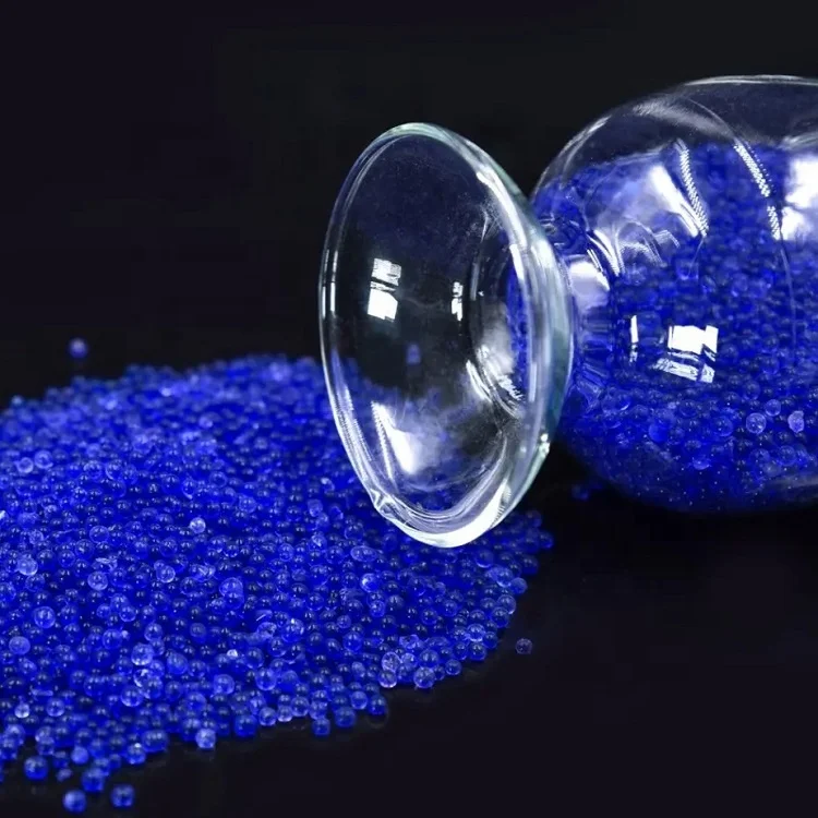 China manufacturer wholesale best price 2-4mm 3-5mm blue silica gel desiccant