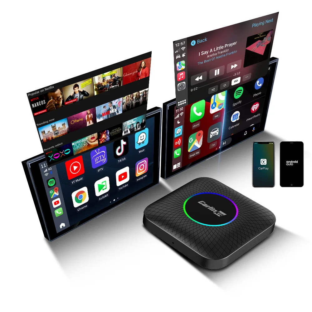 Tbox Sm6225 8G 128Gb Android 13 Auto Car Play Ai Box Dongle Wireless Carplay Adapter Carlinkit Box Tv Usb Carplay For Apple