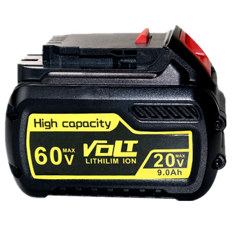 Factory Wholesale DCB606 20V 60V 9.0Ah Lithium-ion Max Flexvolt Battery with LED Indicator for Dewalt Power tool  Drill DCB609