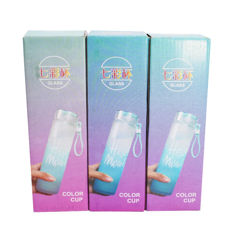 Top Seller Travel Gallon Alkaline Drink Gym Eco Friendly Glass Bottle Custom Insulated Crystal Water Bottle