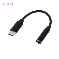 USB-C Type C Adapter Port to 3.5MM Aux Audio Jack USB  Cable