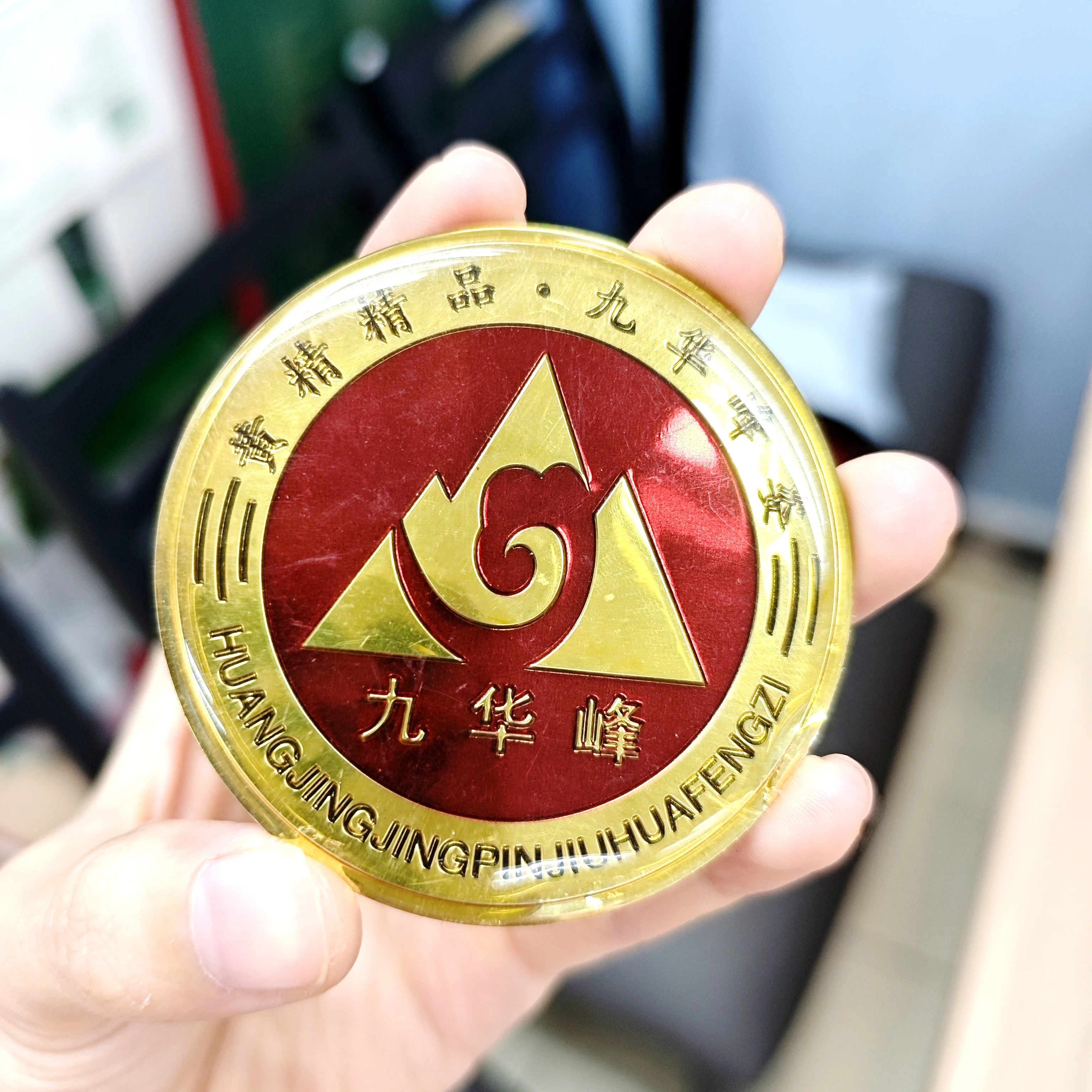 Alloy 3D Logo Emblem Metal Wine Logo Emblem Bbadge Stickers Custom With 3M Sticker For Wines