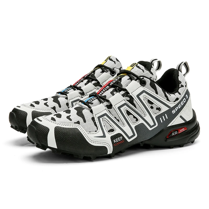 
2021 New Arrivals Men Fashion Camo Waterproof Trekking Hiking Shoes 