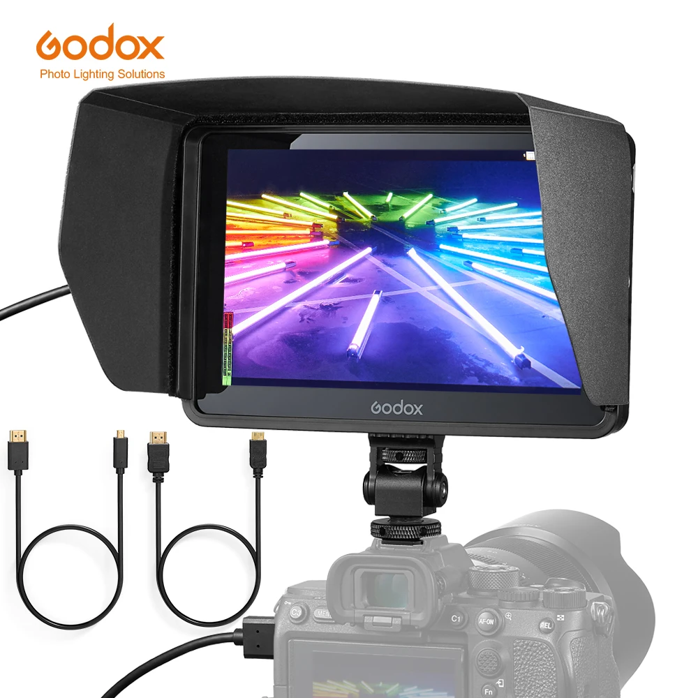 Godox GM7S 4K 7 inch Ultra Bright Camera DSLR Monitor 3D LUT Touch Screen IPS FHD 1920x1080 Video Live Display