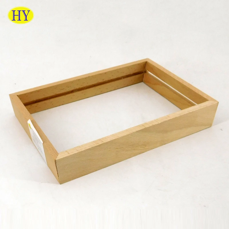 Picture Frames Wooden Photo Frame Unfinished Wood Natural Wholesale Custom Recycled Wall-mounted A4 Solid Eco-friendly HY