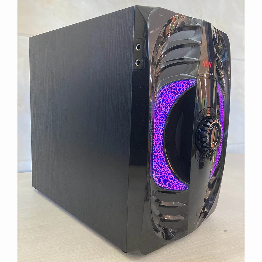 Combination home theater system speaker with USB SD FM BT REMOTE RGB led music system