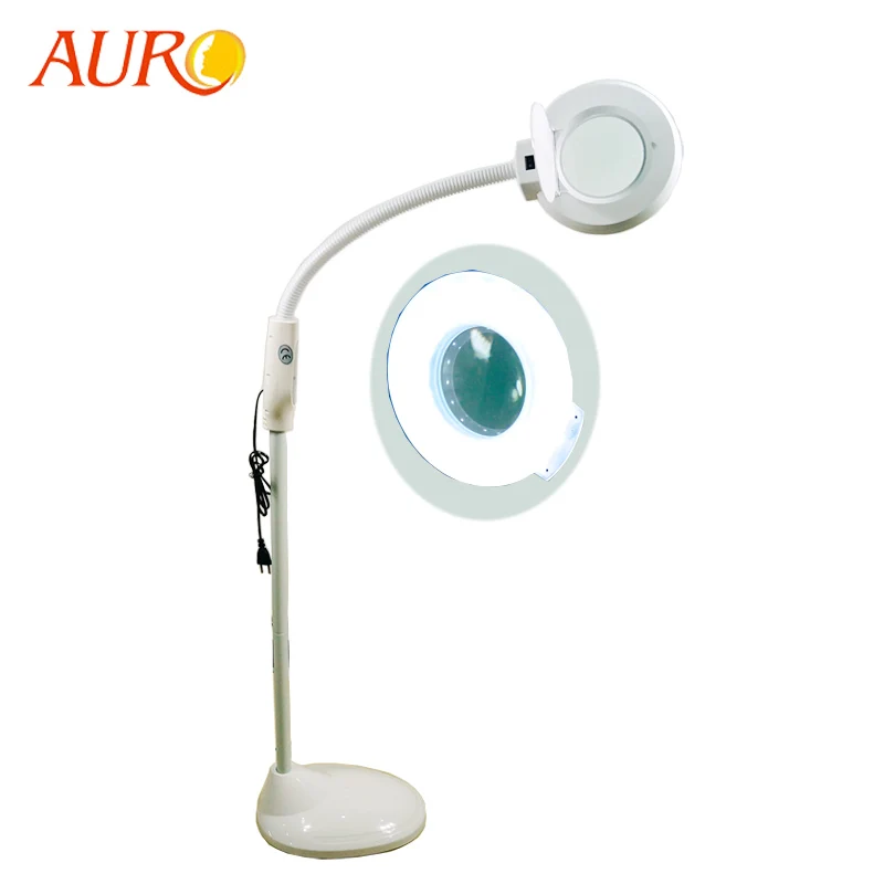 AU-661 Стенд Тип профессиональное увеличительное стекло салон красоты освещения осмотр кожи 5X увеличительная