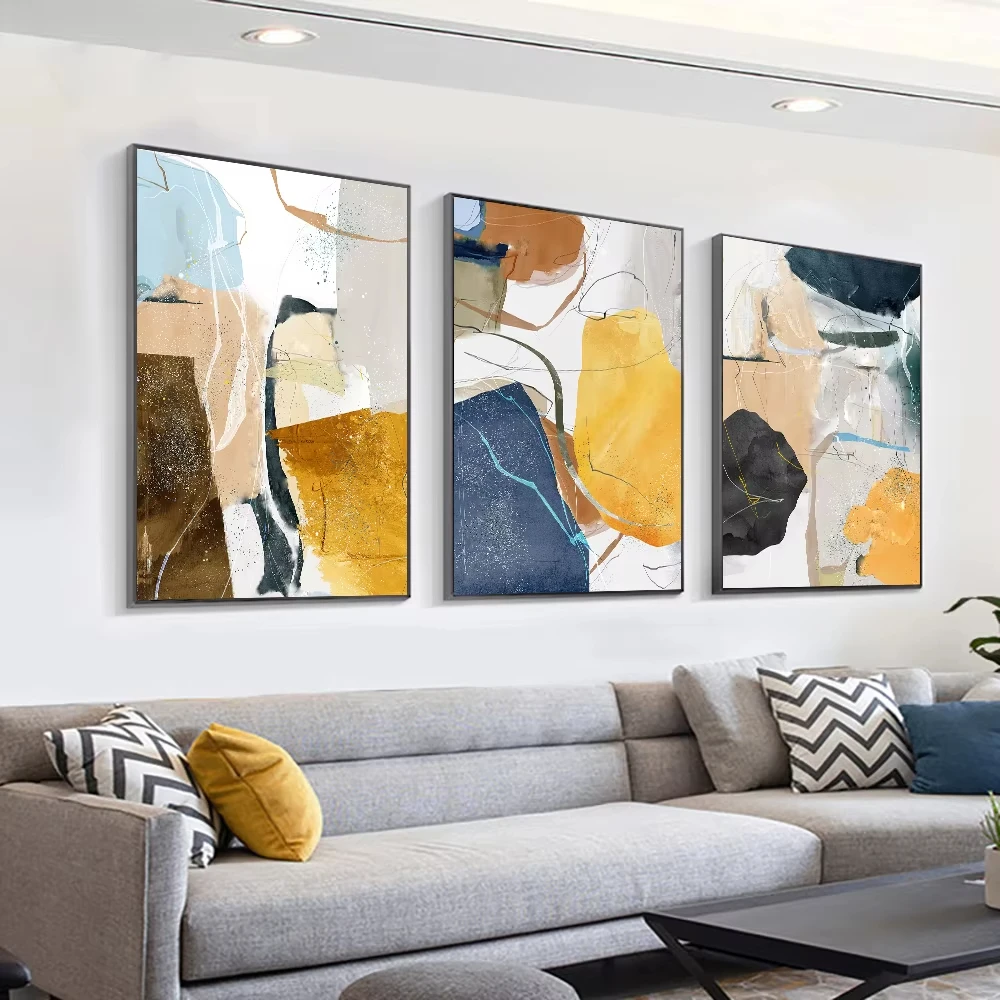 Customized Printed Modern Abstract Wall Pictures Arts Canvas Painting For Home Decoration