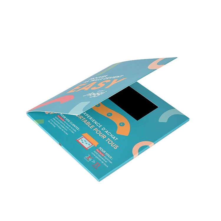 Promotional Tft Business Christmas Lcd Video Player Books Brochure Card Video Postcard