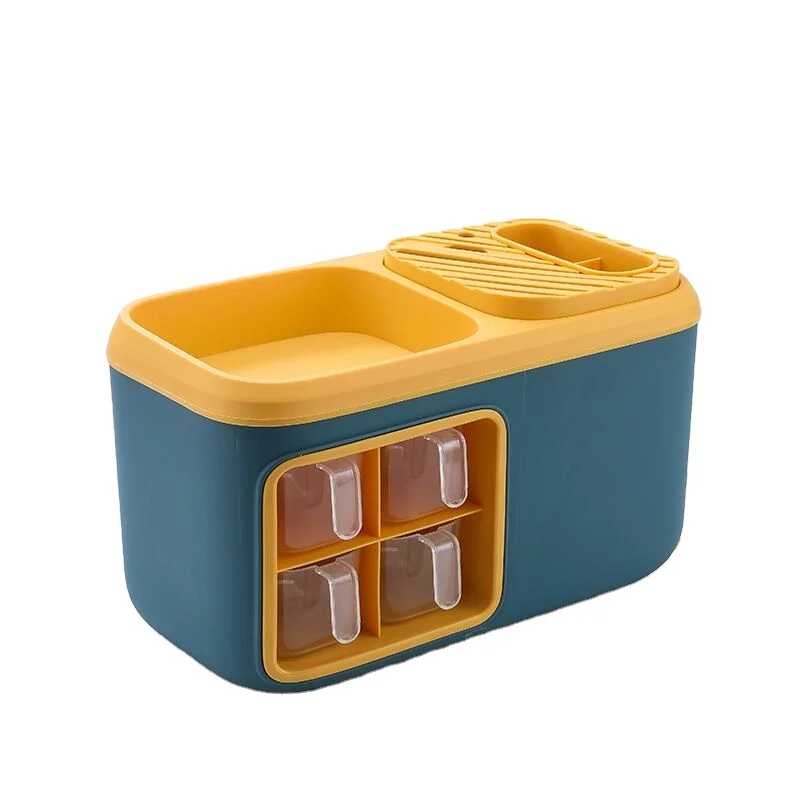 Household spice box kitchen new storage box knife holder seasoning jar salt shaker seasoning bottle storage shelf