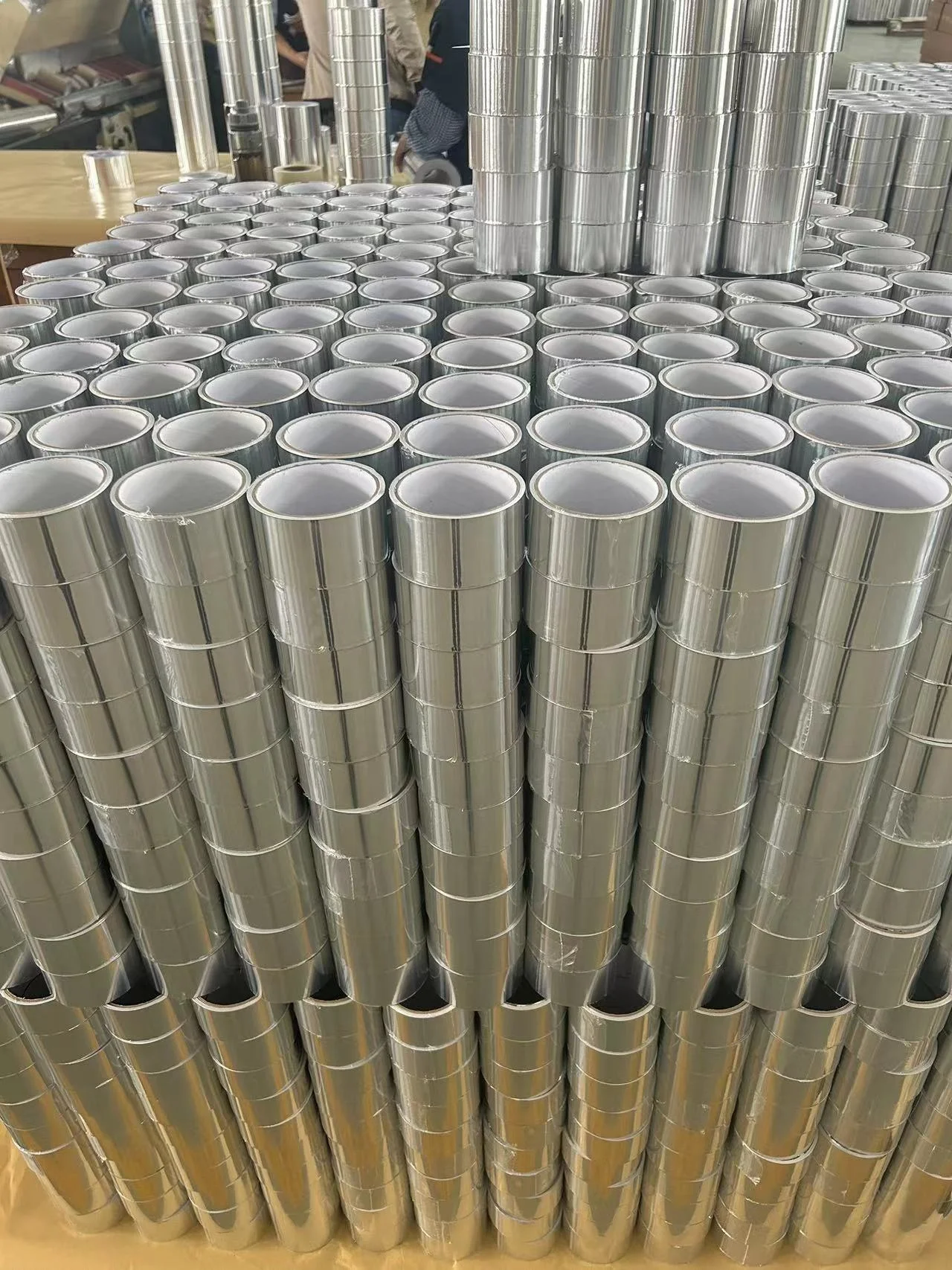 HVAC PET High Temperature Aging Resistance Self Adhesive Insulation Sealing Aluminum Alu Foil Duct Tape