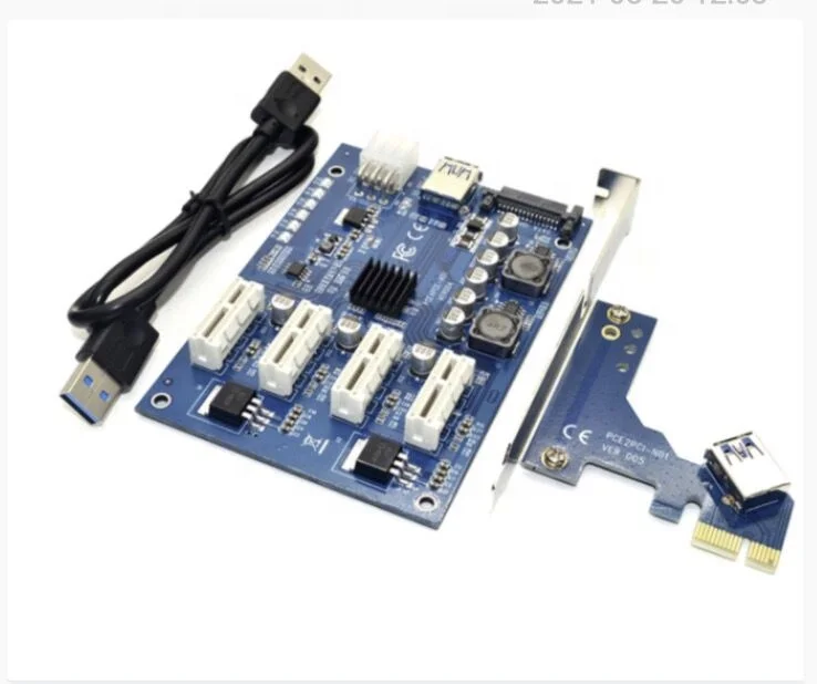  GPU splitter 1 to 4 M2 1X TO 4X PCIE 36P HUB SPLITTER for