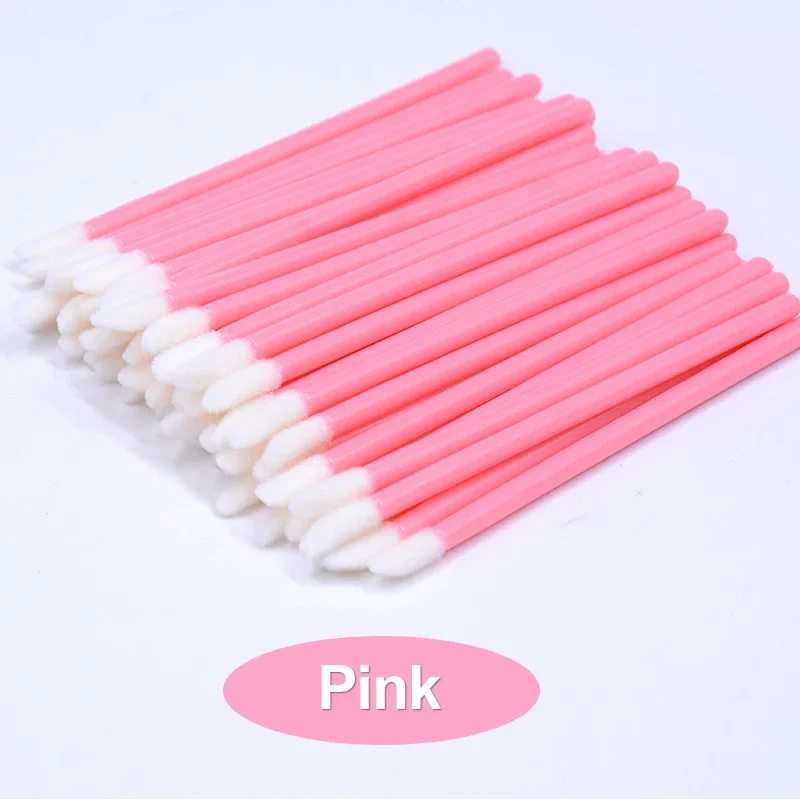 Disposable Makeup Remove Flocking Eyelash Cleansing Brush Applicator 50pcs/bag Beauty Tools