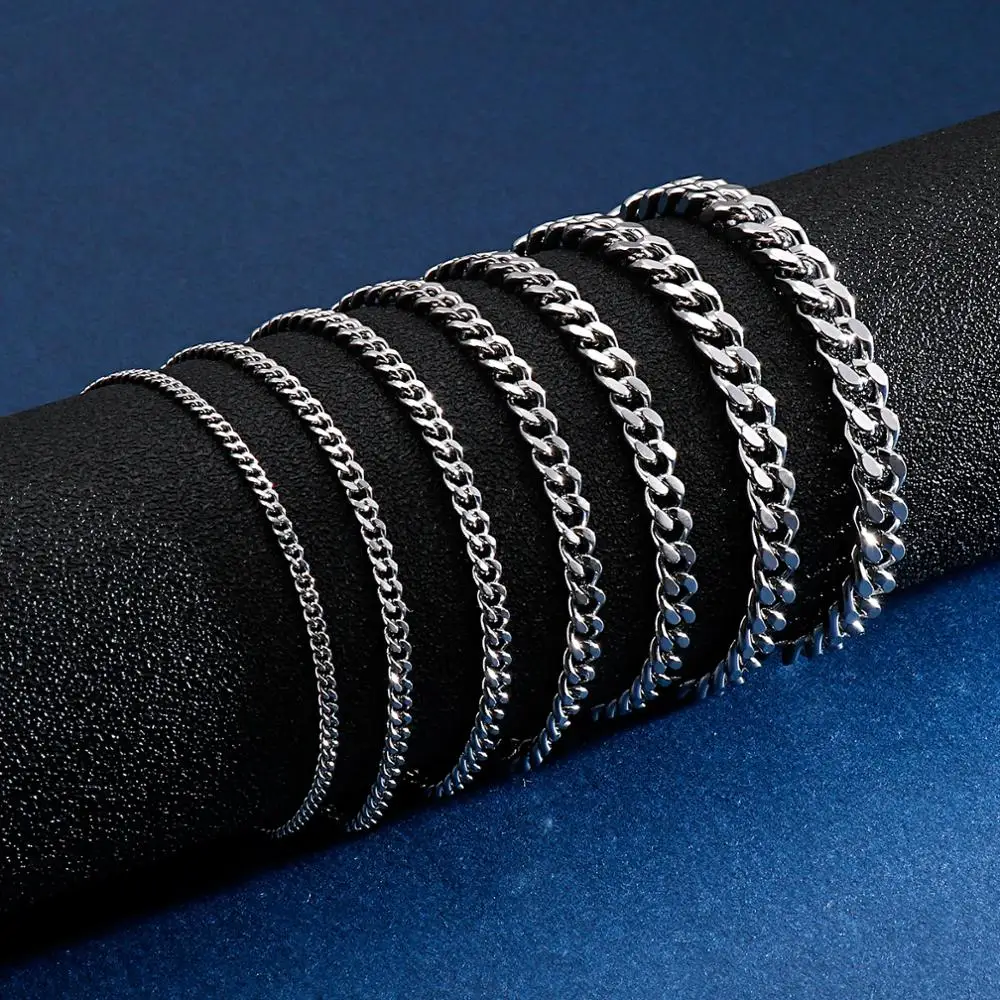 Fine jewelry Joyas De Plata Pure 925 Silver Chain Bracelet Pulsera Adjustable Cuban Women Brazalete Silver Bracelet For Men