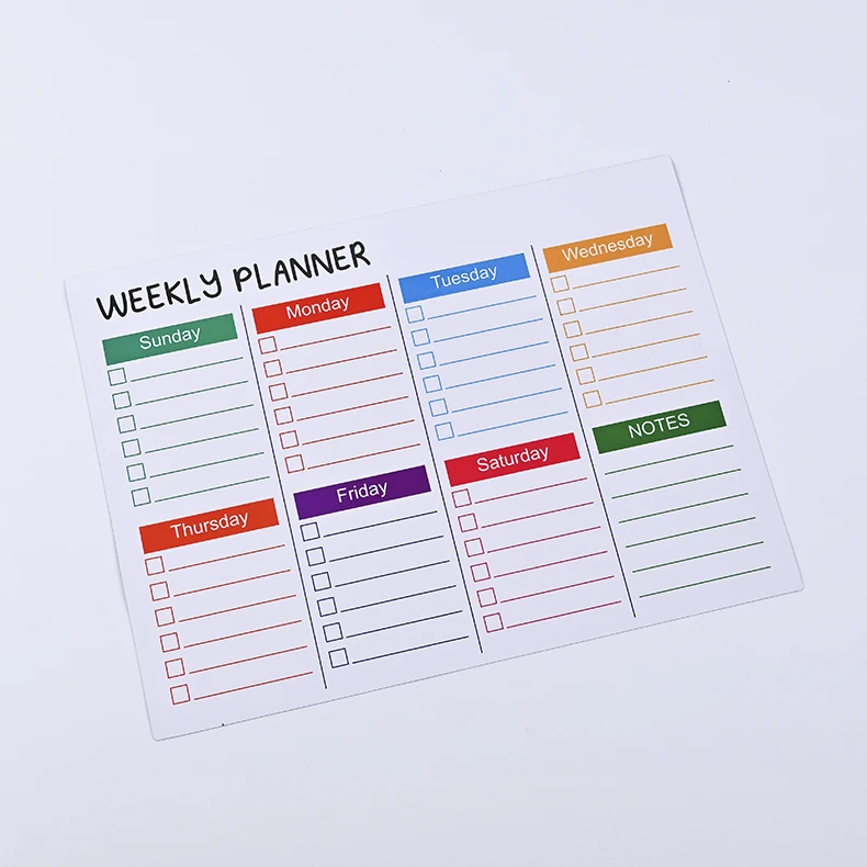 High Quality Easy Erase Calendar Magnet Dry Erase Monthly Calendar OEM Fridge Magnets