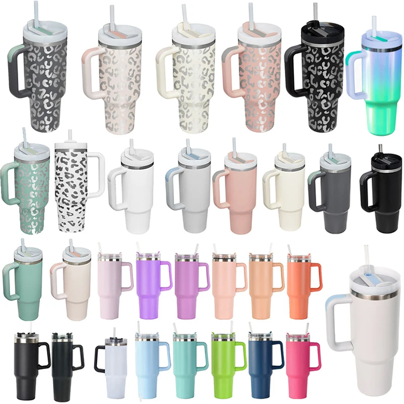 hot Beverages Stainless Steel Tumblers 30 Oz 20 Oz Double Wall Insulation Coffee Mugs Cold Wine Tumbler With Lid Cheetah Leopard