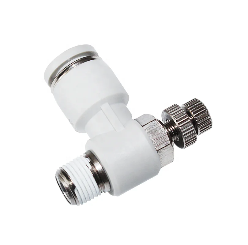 AIRTAC Brand L Type Air Flow Control Valve Cylinder Speed Control Connector