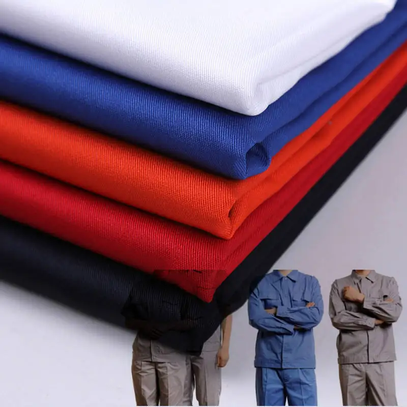 Manufacture TC CVC twill fabric wear-resistant Uniform Fabric For Workwear