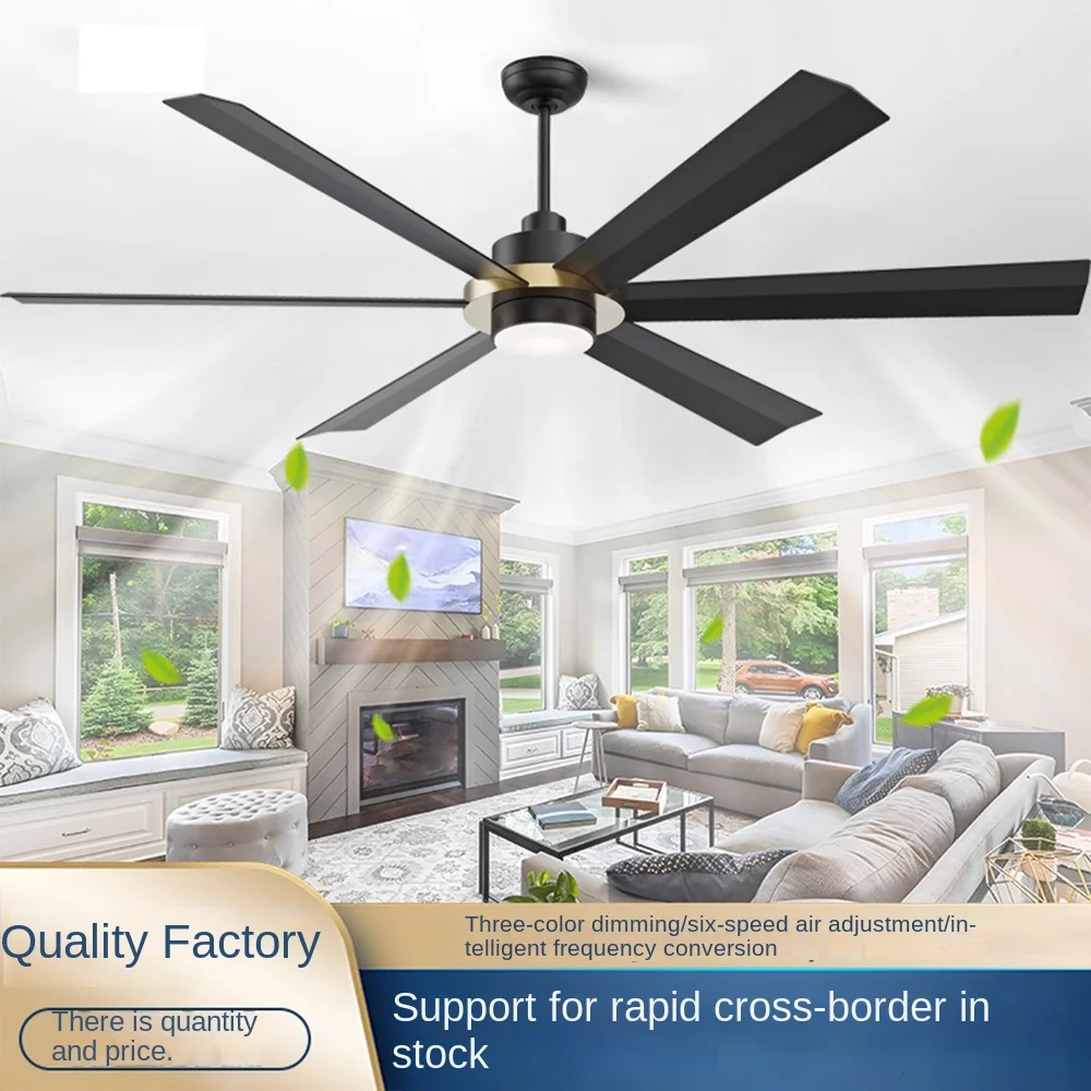 Home Hotel 95 RPM 72inch 8 Fan Blade DC Motor 6 Speed 45w Led 18w Ceiling Fans with Lights Remote Control