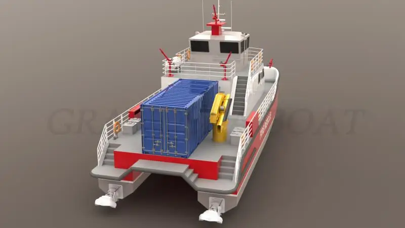 Алюминиевая лодка Grandsea 70ft для пожарной перевозки катамарана, производитель Китай