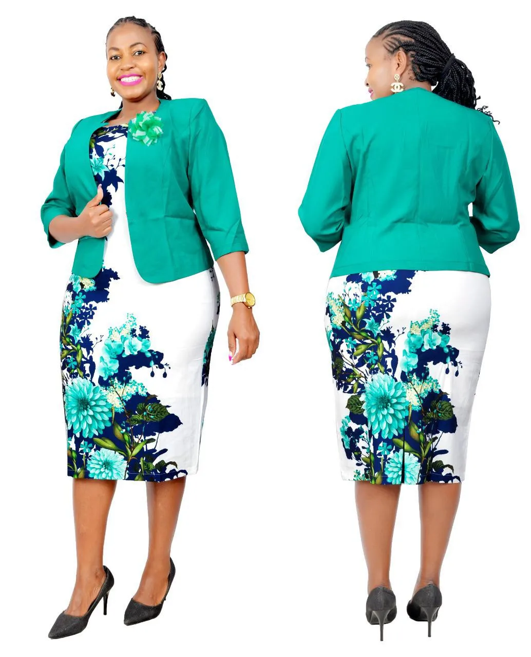 Plus Size Turkey Women Elegant Work Office Dress for Ladies