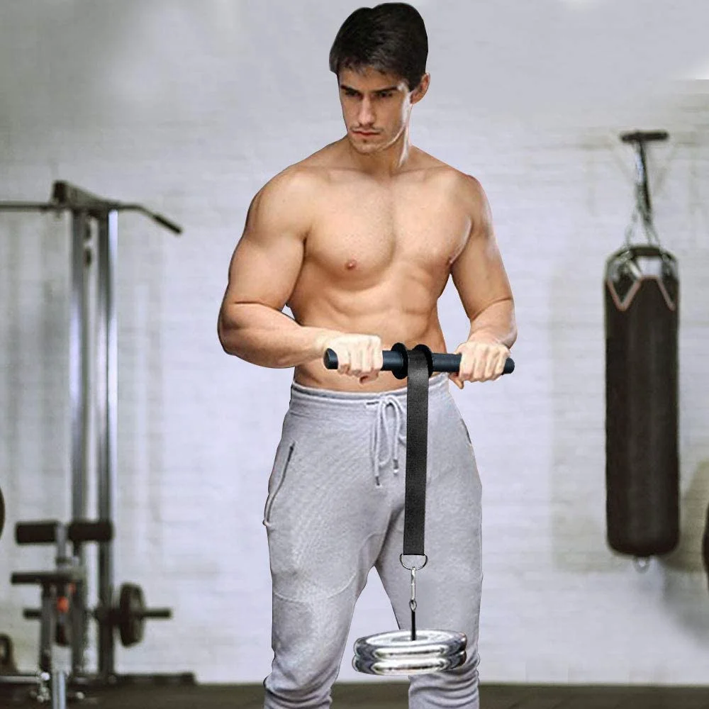 Роликовый тренажер для предплечья и запястья, сверхпрочная система шкива