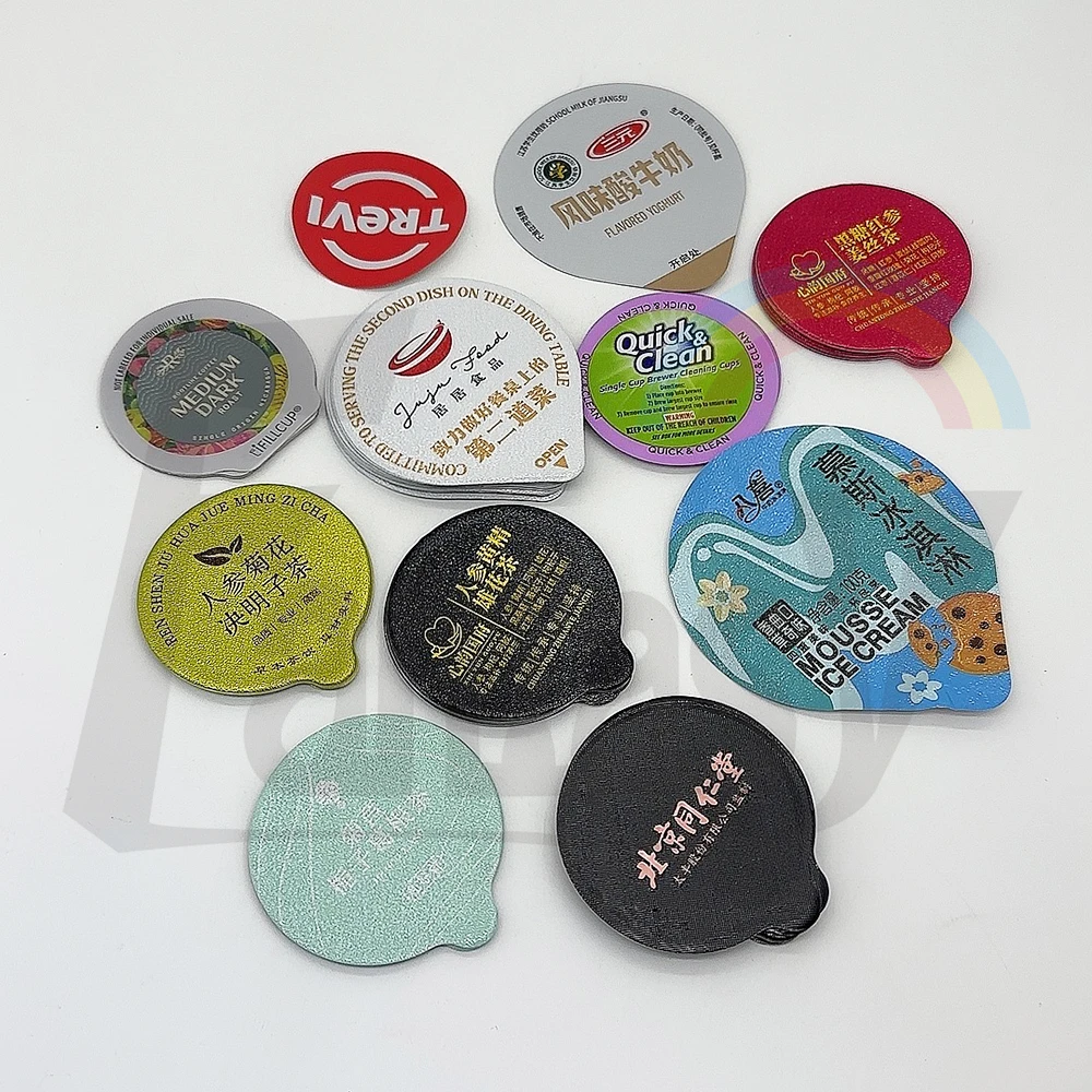 Индивидуальный логотип одноразовый йогурт для холодного питья прозрачный PP PET пластиковая чашка многоразовая йогурта с крышкой и