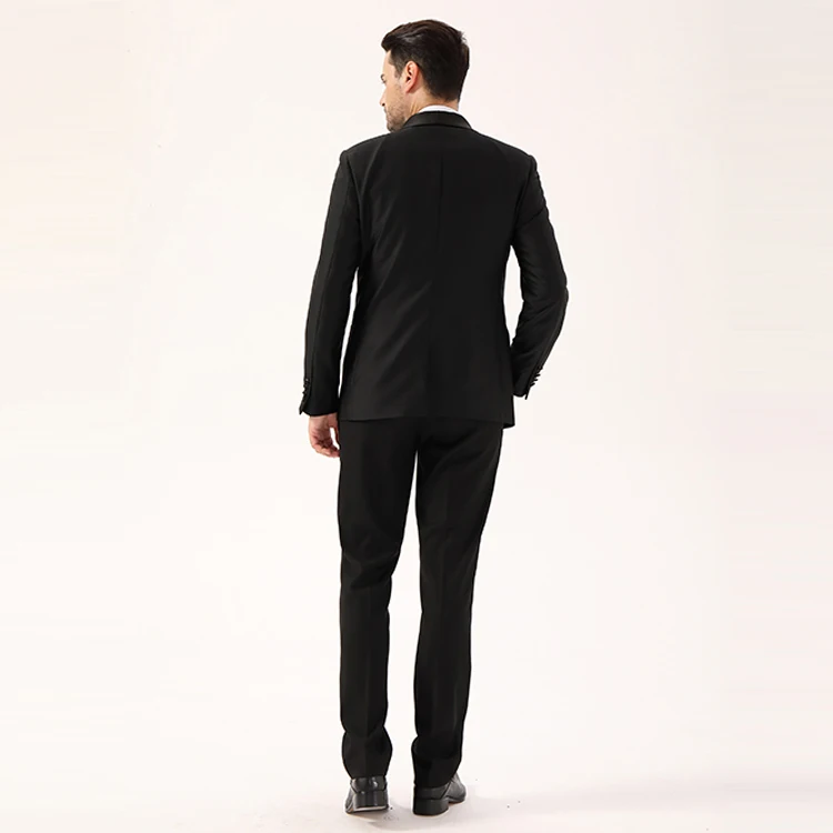 
2020 custom slim fit prom jacket black groom men wedding suit tuxedo 