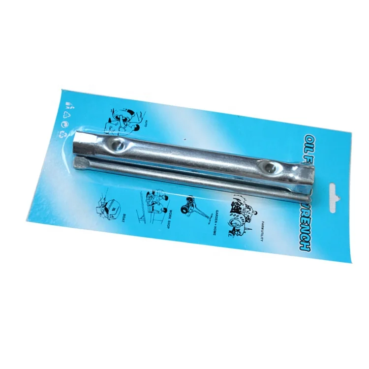 Adjustable Carbon Steel Spanner Set Chrome Ratchet Wrench Cross-Bladed Head Galvanized Metal Tubular Spark Plug Adjustable