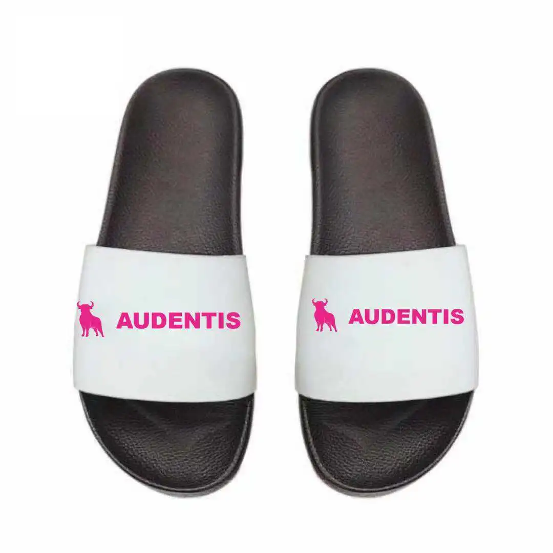 2020 Summer Slipper Hot Selling PVC Custom Printing Logo Slipper Custom Embossed Logo Sliders