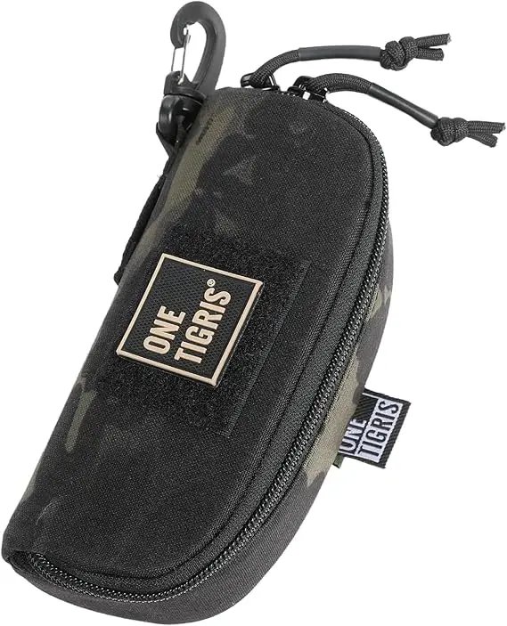 1TG CamoColor черный 1000D нейлон MOLLE тактический прочный водонепроницаемый очки солнцезащитные очки жесткий чехол