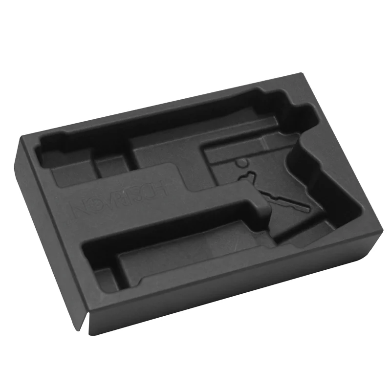 Custom Pulp Molded Insert Disposable Pulp Mold Packaging Gun Toy Box Packaging With Tray