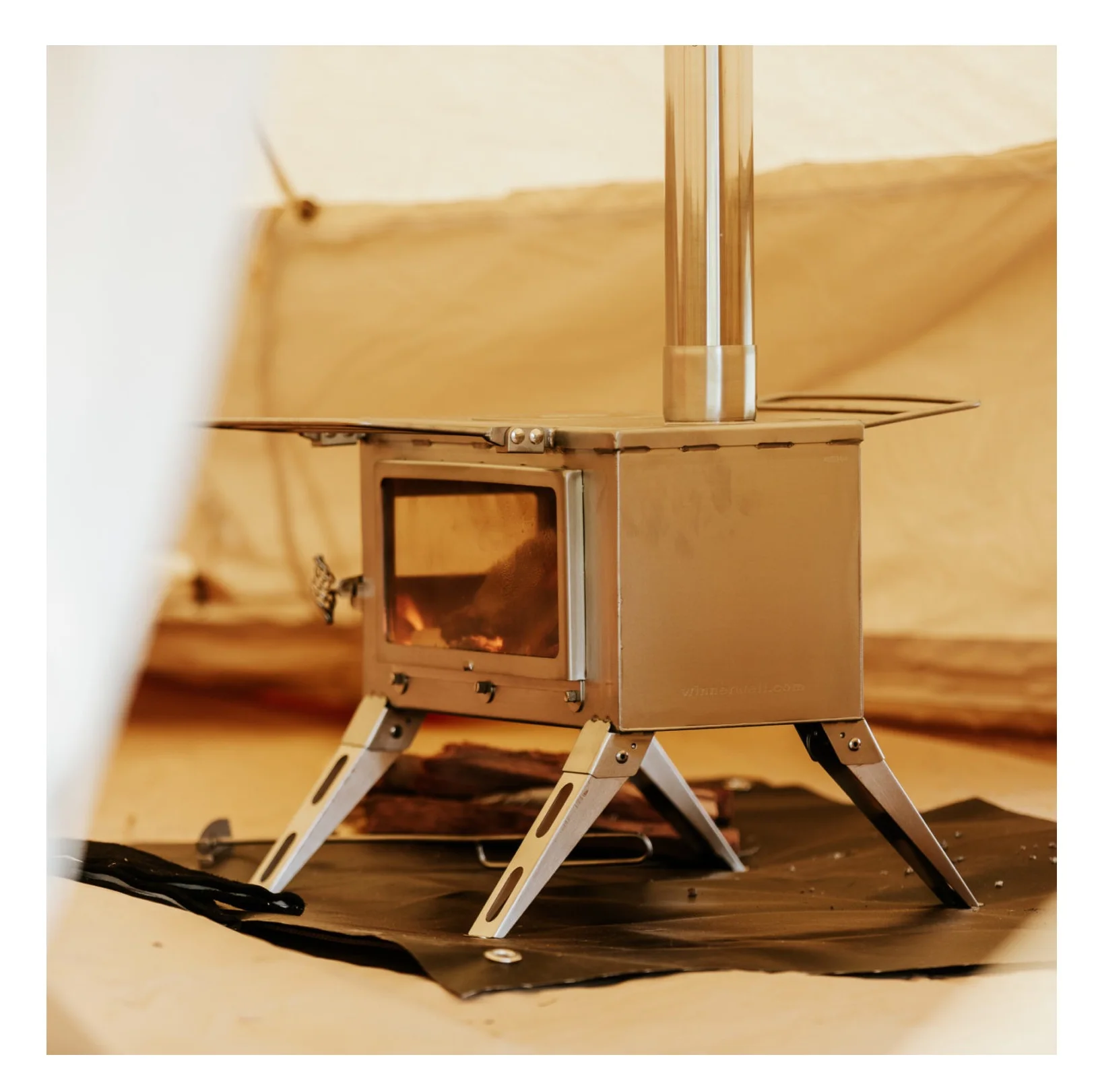 Remaco Hot Sell China Mini Small Wood Burning Cooking Warm Outdoor Camping Bell Tent Wood Stove For Camping