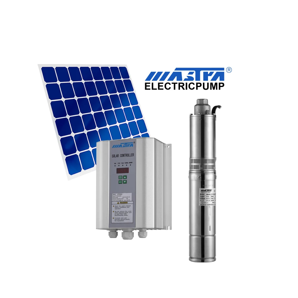 MASTRA 4 inch 400W stainless steel DC solar submersible borehole pumps system set price agriculture irrigation water