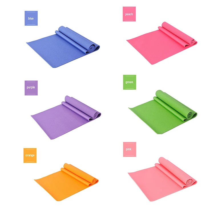 
Wholesale custom pvc thick yoga mat accept custom print 