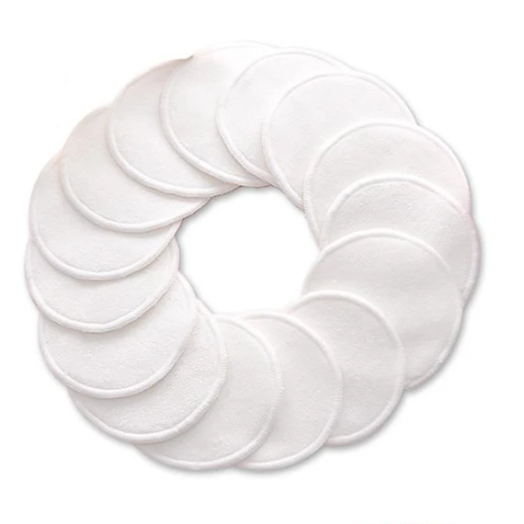 Bamboo reusable make-up removal pads and reusable makeup remover pads bamboo